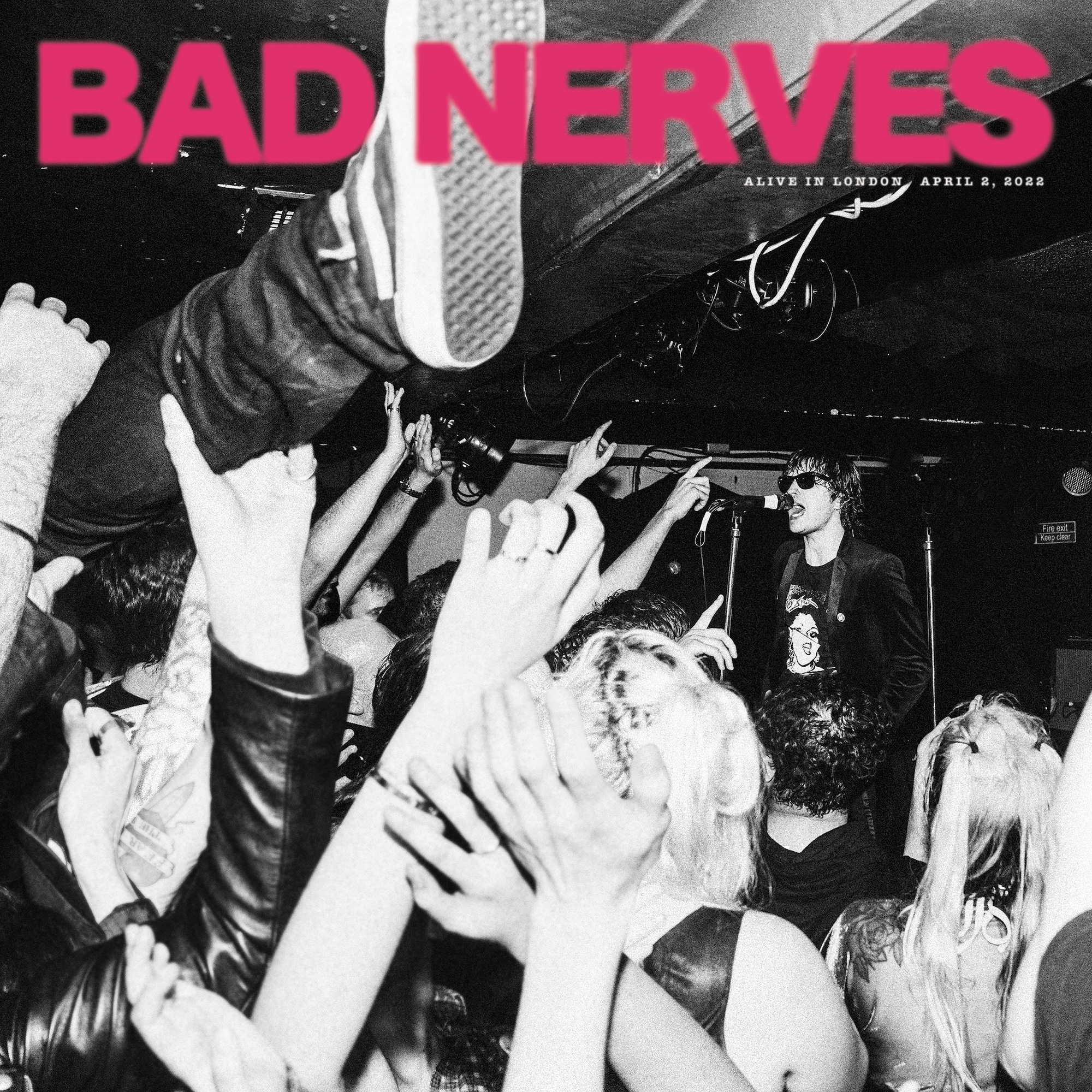 Bad Nerves Alive In London album artwork